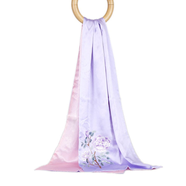 sunhee ハンドメイド 中国刺繍 シルク スカーフ ショール 100g 3 XXYH0503-A